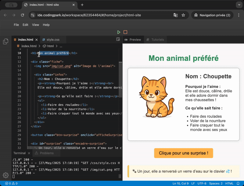 Développement Web HTML/CSS