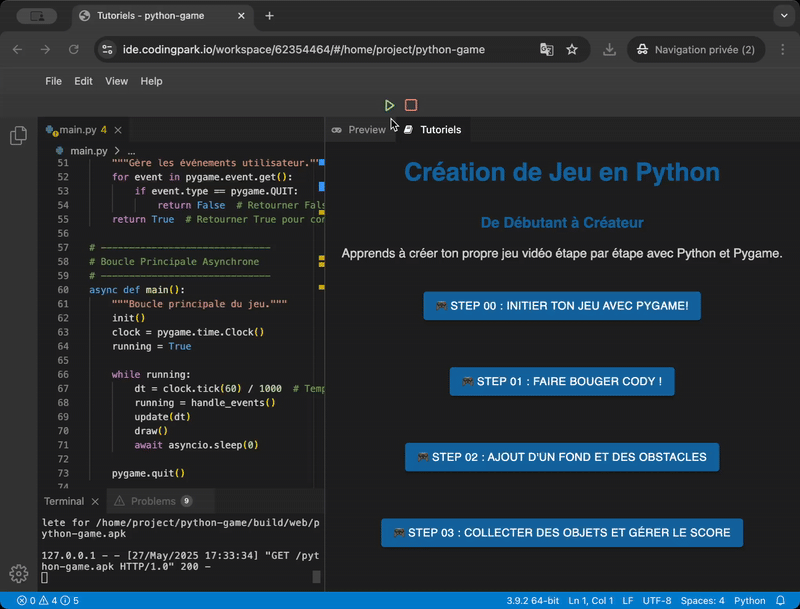 Tutoriels interactifs