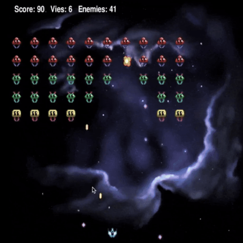 Atelier en visioconférence , ados + Space Invaders